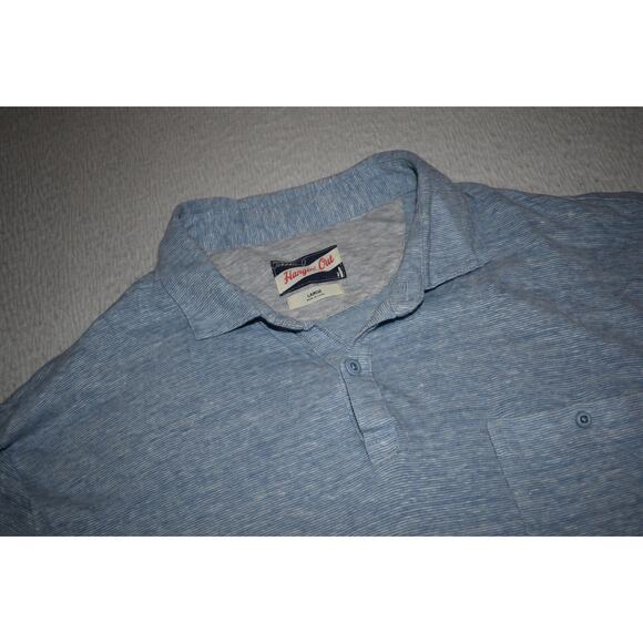 Johnnie-O Golf Polo Shirt Performance Mens Large Linen Blend Hangin' Out - Picture 6 of 8